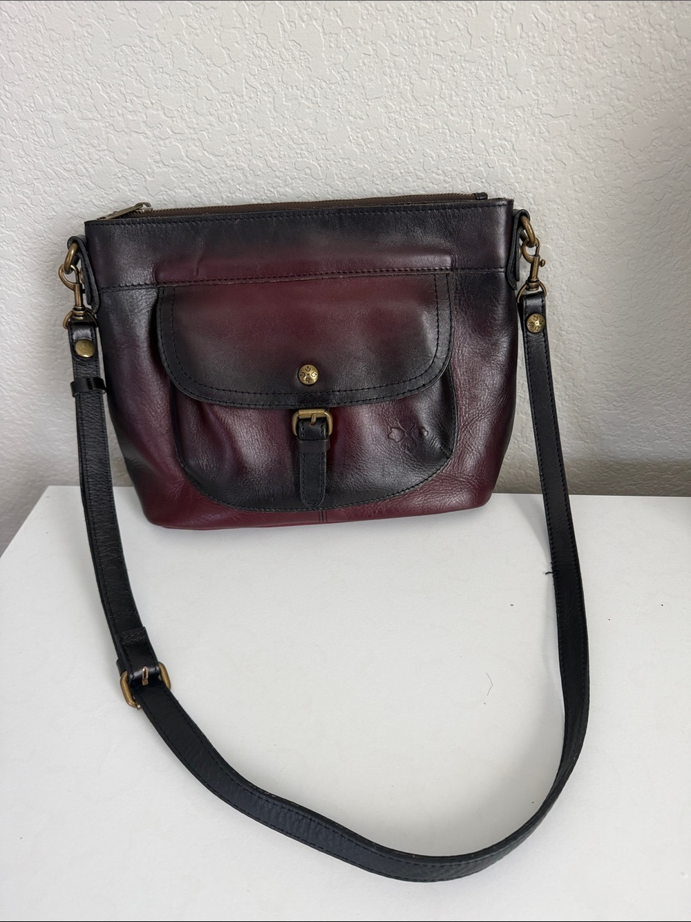 Patricia Nash Tuscania Stained Merlot Bag - Picture 3 of 11